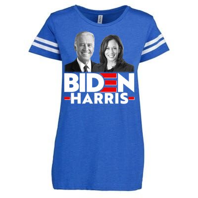 Joe Biden Kamala Harris Portraits 2020  Enza Ladies Jersey Football T-Shirt