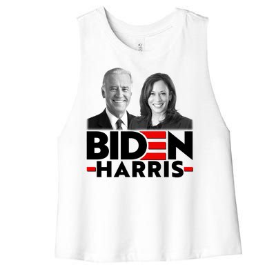 Joe Biden Kamala Harris Portraits 2020  Women's Racerback Cropped Tank