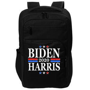 Joe Biden Kamala Harris Red White and Blue Stars logo Impact Tech Backpack