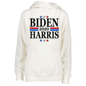 Joe Biden Kamala Harris Red White and Blue Stars logo Womens Funnel Neck Pullover Hood