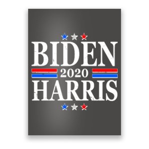 Joe Biden Kamala Harris Red White and Blue Stars logo Poster