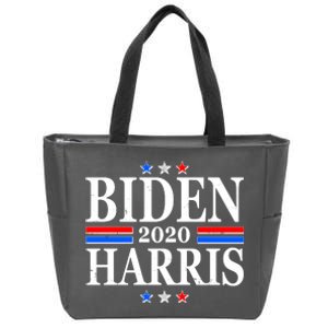 Joe Biden Kamala Harris Red White and Blue Stars logo Zip Tote Bag