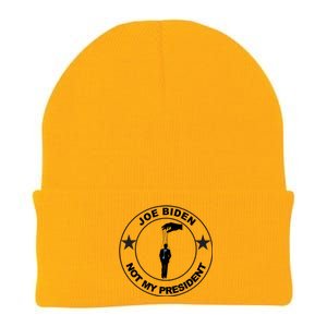 Joe Biden Not My President Hanging Puppet Knit Cap Winter Beanie