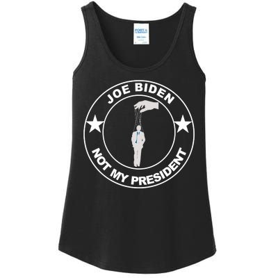 Joe Biden Not My President Hanging Puppet Ladies Essential Tank