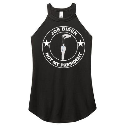 Joe Biden Not My President Hanging Puppet Women's Perfect Tri Rocker Tank