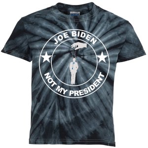 Joe Biden Not My President Hanging Puppet Kids Tie-Dye T-Shirt