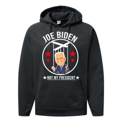 Joe Biden Not My President Puppet Funny Performance Fleece Hoodie