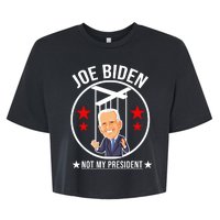 Joe Biden Not My President Puppet Funny Bella+Canvas Jersey Crop Tee