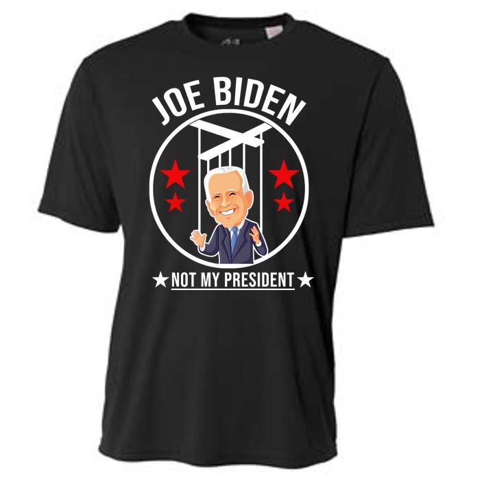 Joe Biden Not My President Puppet Funny Cooling Performance Crew T-Shirt