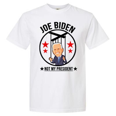 Joe Biden Not My President Puppet Funny Garment-Dyed Heavyweight T-Shirt