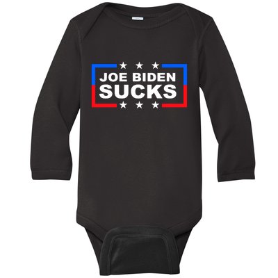 Joe Biden Sucks Baby Long Sleeve Bodysuit