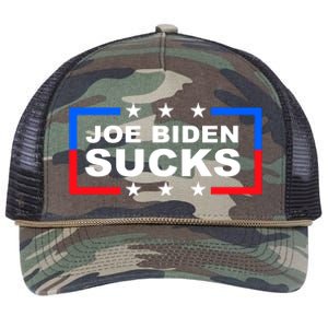 Joe Biden Sucks Retro Rope Trucker Hat Cap