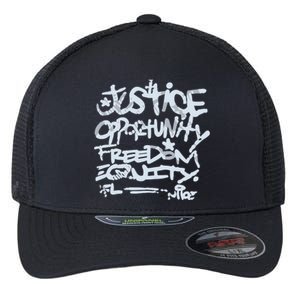 Justice Opportunity Equity Freedom Flexfit Unipanel Trucker Cap