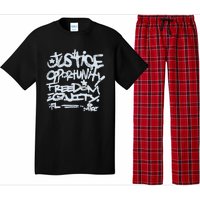 Justice Opportunity Equity Freedom Pajama Set