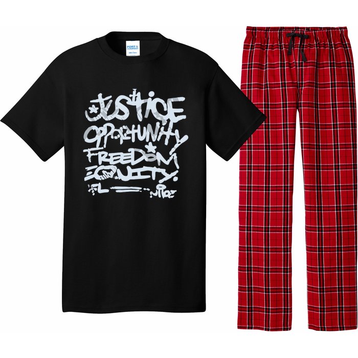 Justice Opportunity Equity Freedom Pajama Set