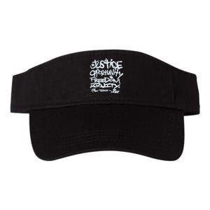 Justice Opportunity Equity Freedom Valucap Bio-Washed Visor