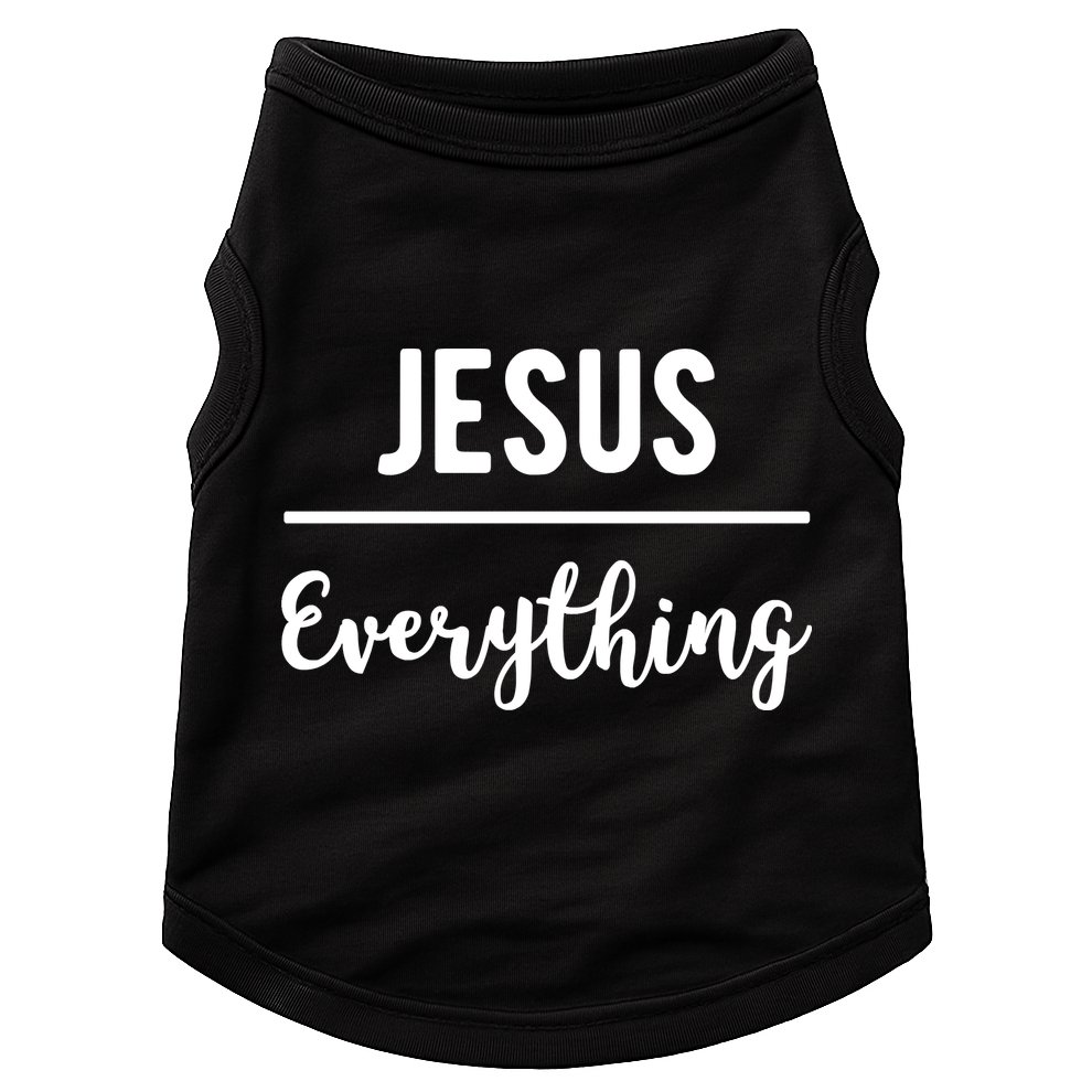 Jesus Over Everything Christian Faith Doggie Tank