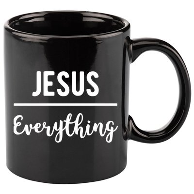 Jesus Over Everything Christian Faith 11oz C Handle Ceramic Mug
