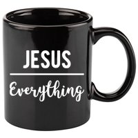 Jesus Over Everything Christian Faith 11oz C Handle Ceramic Mug