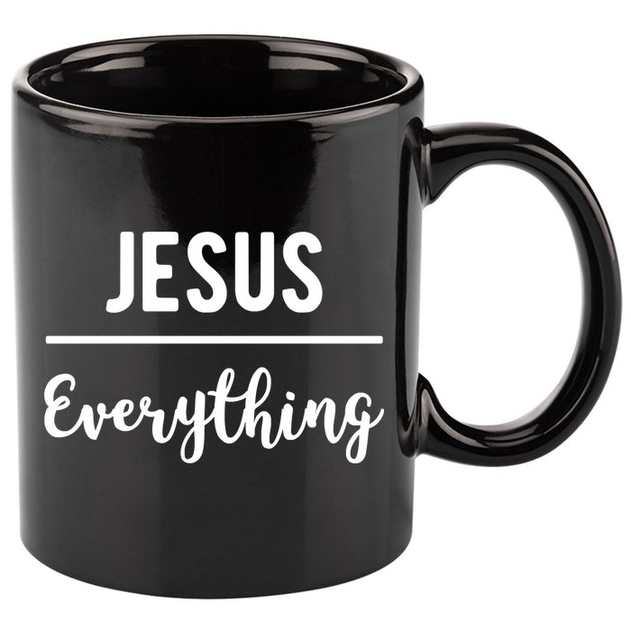 Jesus Over Everything Christian Faith 11oz C Handle Ceramic Mug