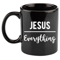 Jesus Over Everything Christian Faith 11oz C Handle Ceramic Mug