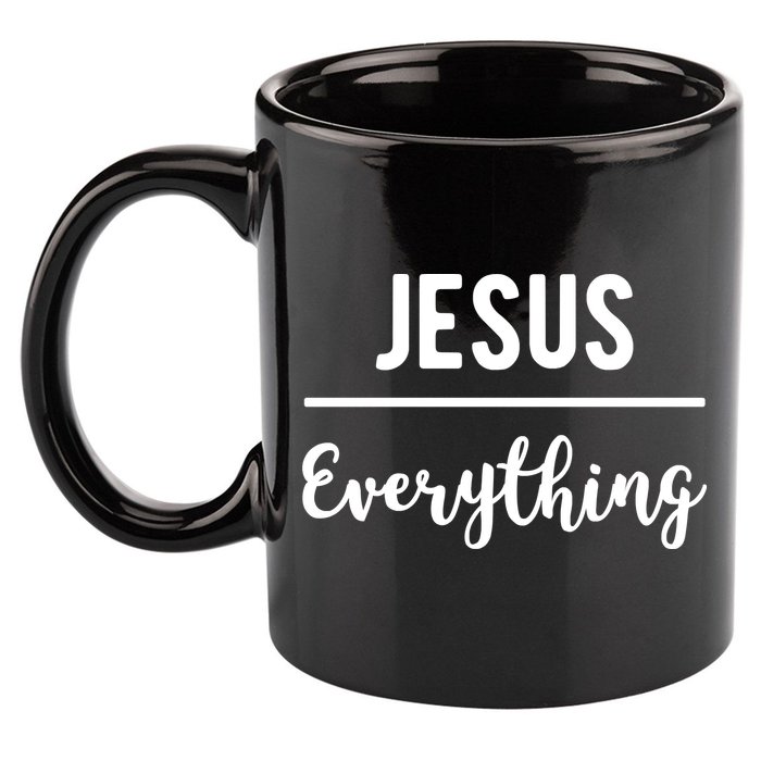 Jesus Over Everything Christian Faith 11oz C Handle Ceramic Mug