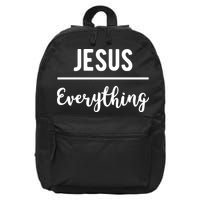 Jesus Over Everything Christian Faith 16 in Basic Backpack