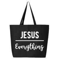 Jesus Over Everything Christian Faith 25L Jumbo Tote