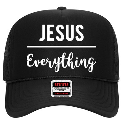 Jesus Over Everything Christian Faith Trucker Hat
