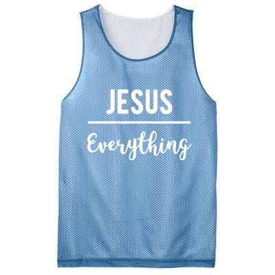 Jesus Over Everything Christian Faith Mesh Reversible Basketball Jersey Tank
