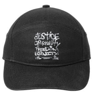 Justice Opportunity Equity Freedom 7-Panel Snapback Hat