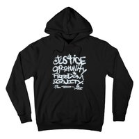 Justice Opportunity Equity Freedom L Hoodie