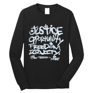 Justice Opportunity Equity Freedom L Long Sleeve Shirt