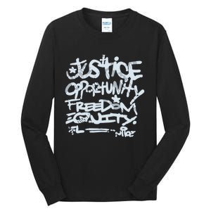 Justice Opportunity Equity Freedom L Tall Long Sleeve T-Shirt