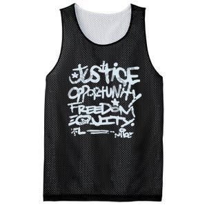 Justice Opportunity Equity Freedom L Mesh Reversible Basketball Jersey Tank