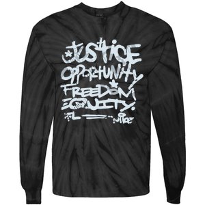 Justice Opportunity Equity Freedom L Tie-Dye Long Sleeve Shirt