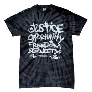 Justice Opportunity Equity Freedom L Tie-Dye T-Shirt