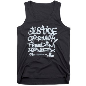 Justice Opportunity Equity Freedom L Tank Top