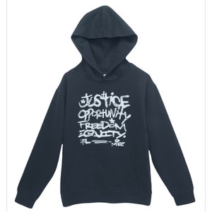 Justice Opportunity Equity Freedom L Urban Pullover Hoodie