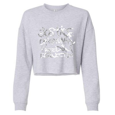 justice opportunity equity freedom  Cropped Pullover Crew