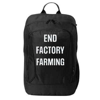 John Oberg End Factory Farming City Backpack