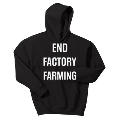 John Oberg End Factory Farming Kids Hoodie