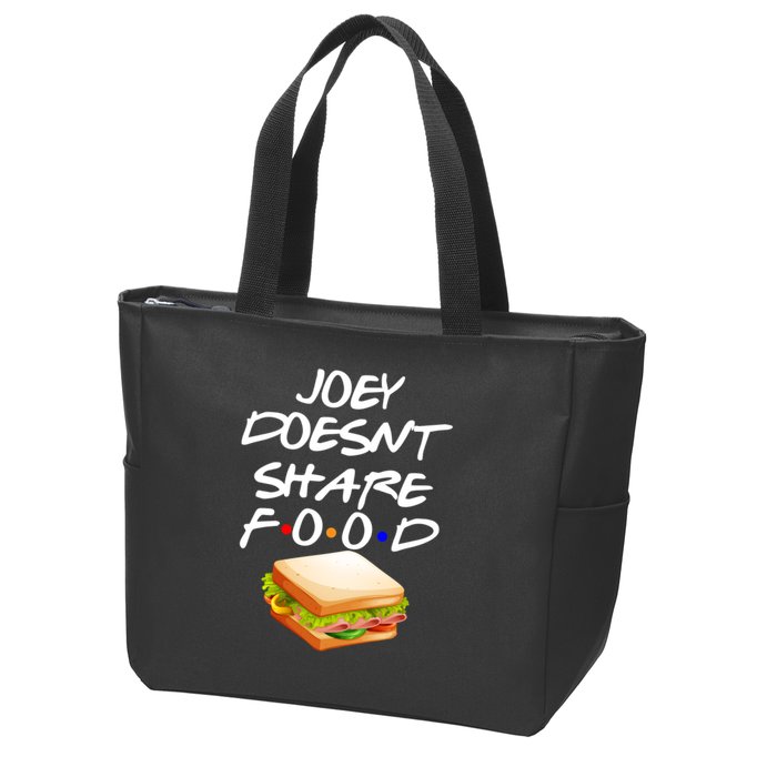Joey Doesn't Share Food Zip Tote Bag