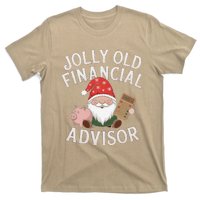 Jolly Old Financial Advisor Christmas Gnome Fun T-Shirt