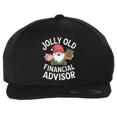 Jolly Old Financial Advisor Christmas Gnome Wool Snapback Cap