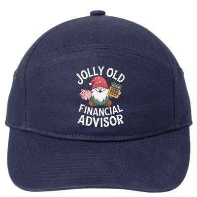 Jolly Old Financial Advisor Christmas Gnome 7-Panel Snapback Hat