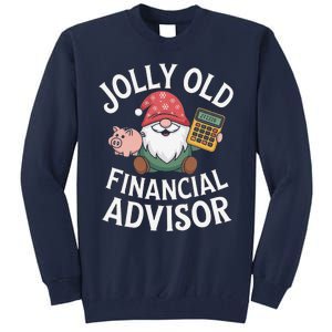 Jolly Old Financial Advisor Christmas Gnome Tall Sweatshirt