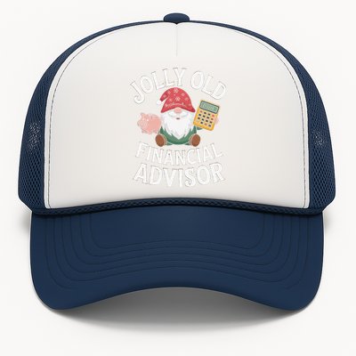 Jolly Old Financial Advisor Christmas Gnome Trucker Hat