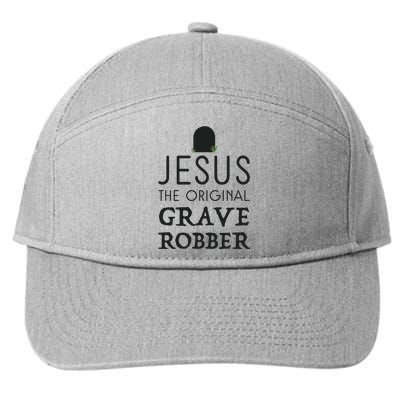 Jesus Original Grave Robber Cute Christian Easter Halloween 7-Panel Snapback Hat