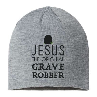 Jesus Original Grave Robber Cute Christian Easter Halloween Sustainable Beanie